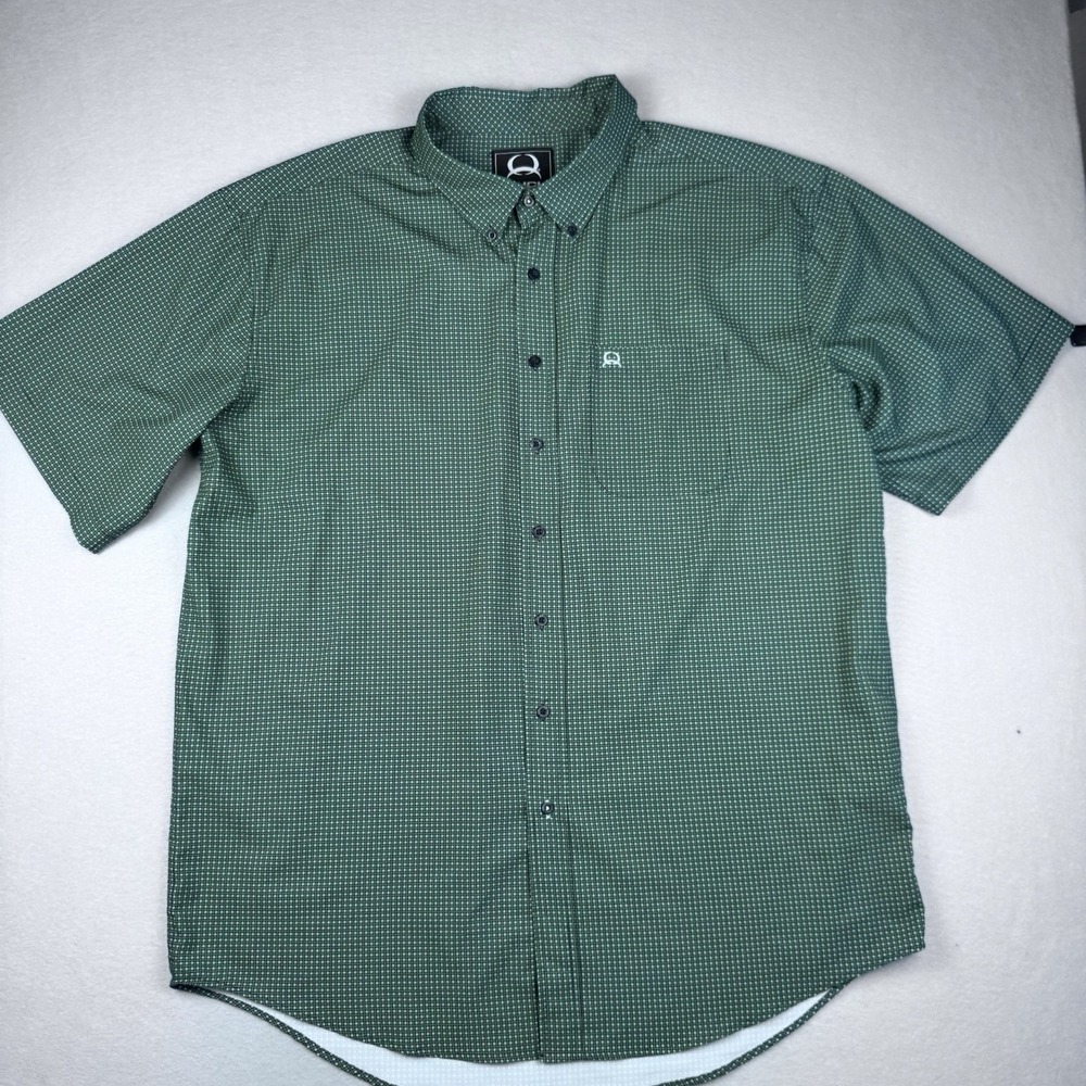 Lot of 2 Cinch Performance Button Shirt 3XL Geometric Western Rodeo Stretch SS - Picture 11 of 13